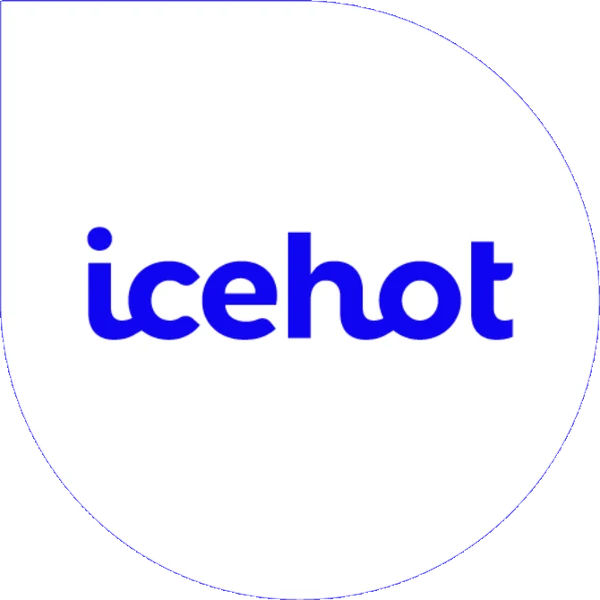 Marca atual da Icehot, com a gota